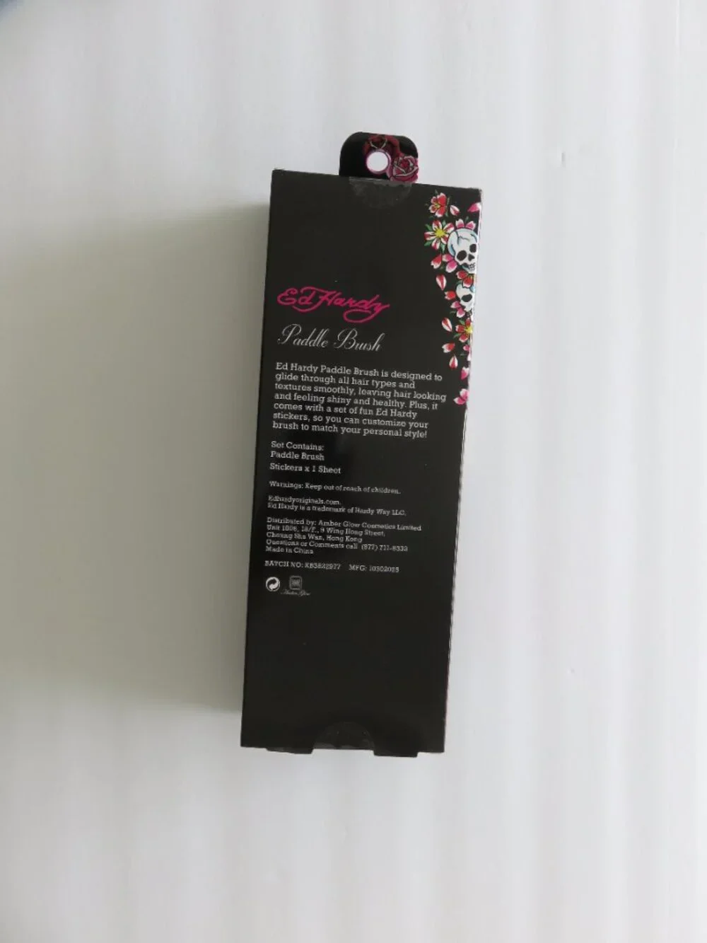 (#132) ED HARDY Paddle W Stickers Hair Brush - Picture 6 of 7